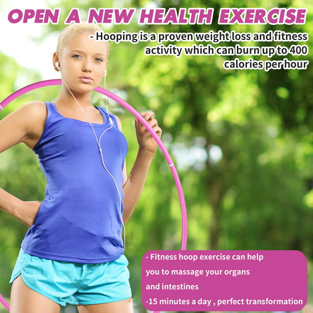NETNEW Hula Hoop Fitness Hoop Exercise Hoop for Adults Kids Hula Rings for Sports Playing