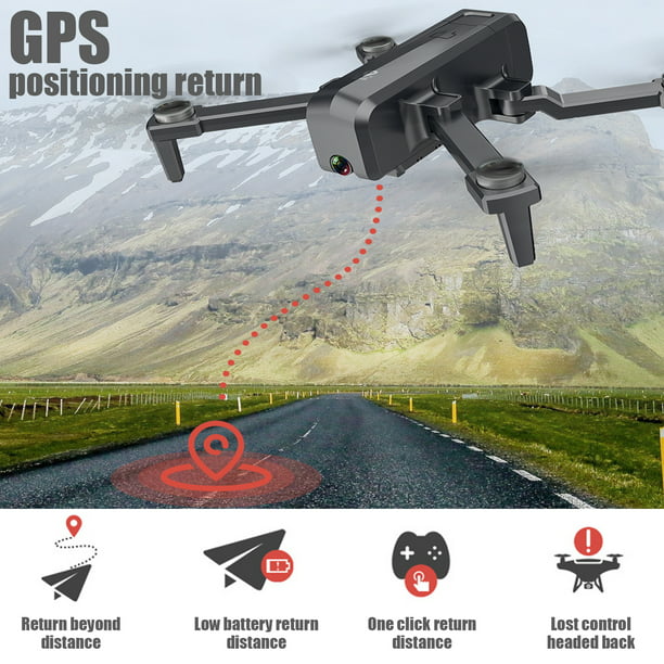 NETNEW GPS Drones with Camera for Adults 8K EIS UHD 120°FOV Camera 60 Mins Flight Time 5GHz Wifi FPV Transmission Brushless Motor Quadcopter