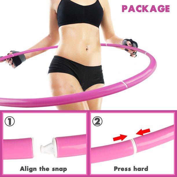 NETNEW Hula Hoop Fitness Hoop Exercise Hoop for Adults Kids Hula Rings for Sports Playing