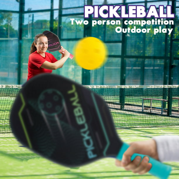 NETNEW Pickleball Paddle Lightweight Pickleball Paddles Set of 2 Pickleball Rackets Set with 4 Balls