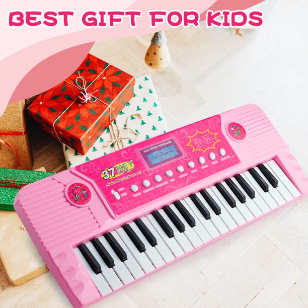 Kid Keyboard Piano Toys for Girls 3-6-12 Years 37 Keys Keyboard Piano Kids Multifunction Music Educational Instrument