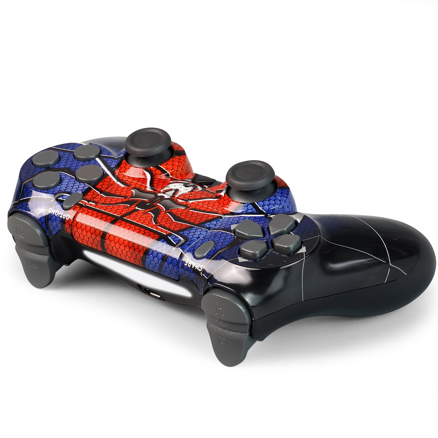 NETNEW Wireless Game Controller Compatible with PS4/Slim/Pro with Upgraded Joystick - Spider Man
