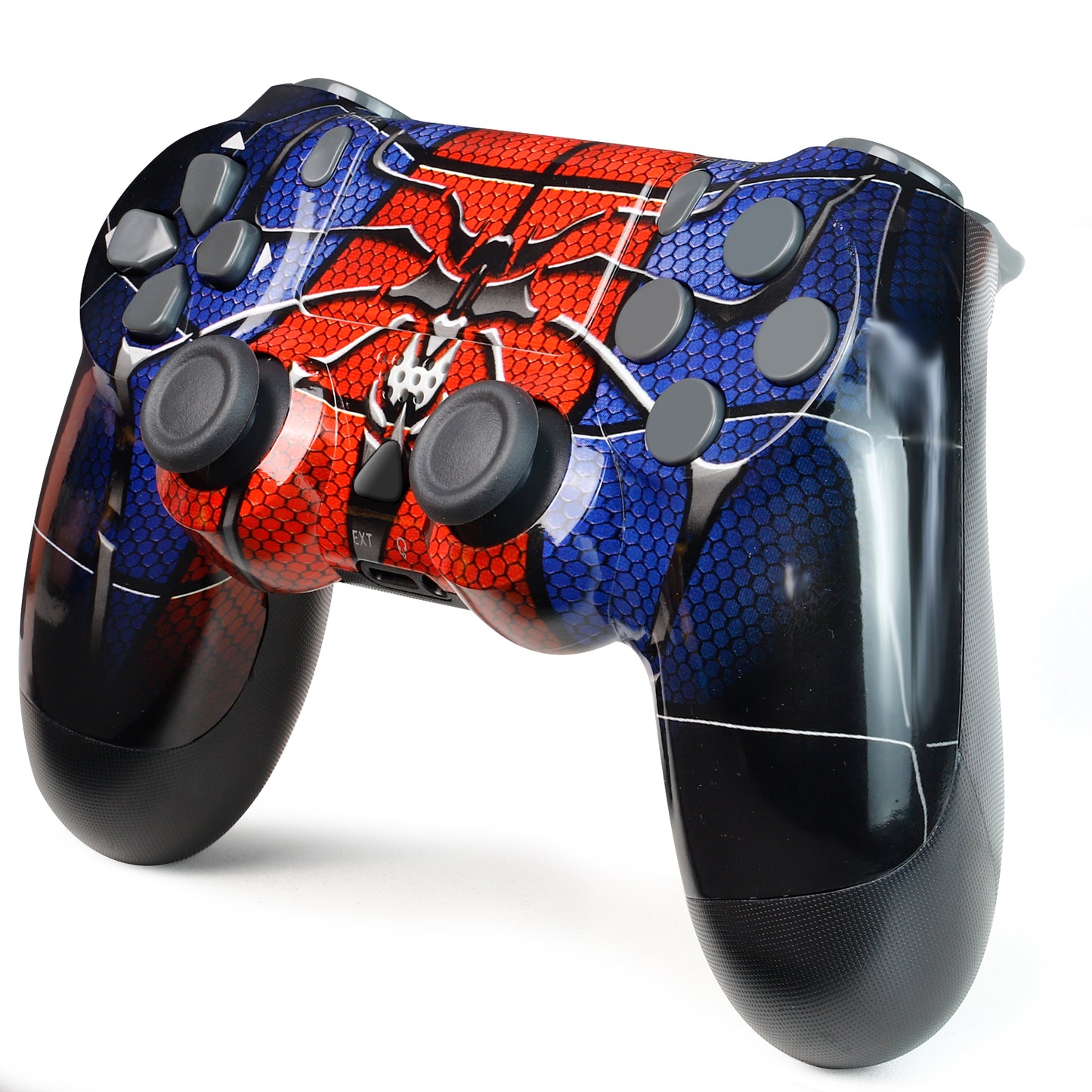 NETNEW Wireless Game Controller Compatible with PS4/Slim/Pro with Upgraded Joystick - Spider Man