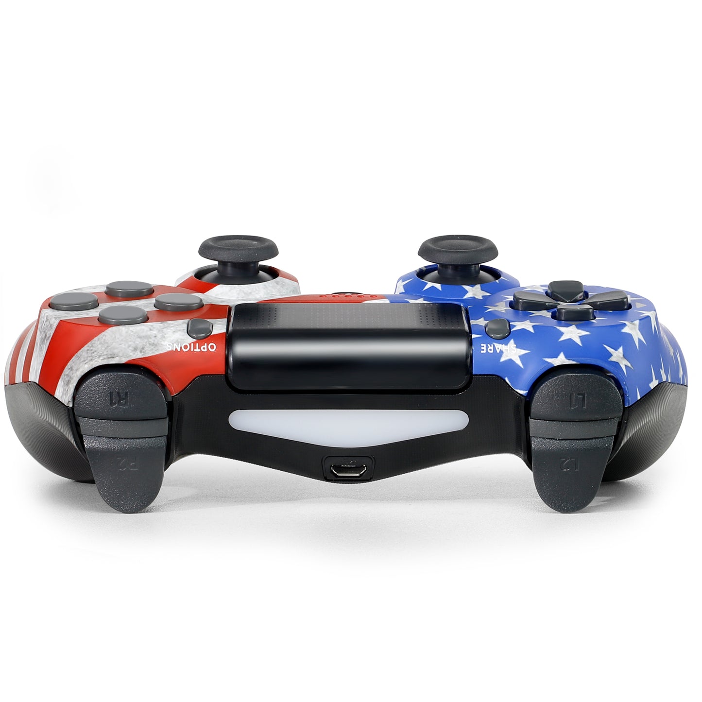 NETNEW Wireless Game Controller Compatible with PS4/Slim/Pro with Upgraded Joystick - USA Flag