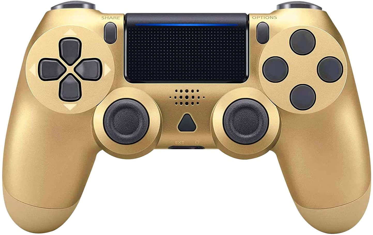 NETNEW Wireless Game Controller Compatible with PS4/Slim/Pro with Upgraded Joystick - Golden