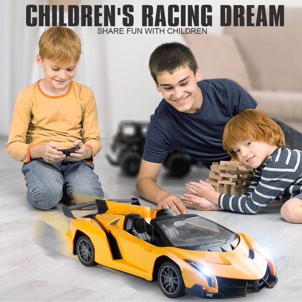 NETNEW RC Cars Toys for Boys 3-6 Years Lamborghini Remote Control Car with Lights Xmas Birthday Gifts for Kids Toys