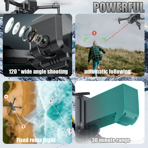 NETNEW GPS Drones with Camera for Adults 8K EIS UHD 120°FOV Camera 60 Mins Flight Time 5GHz Wifi FPV Transmission Brushless Motor Quadcopter
