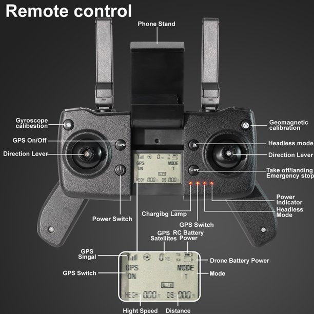 NETNEW S1 GPS Drone with 4K Camera for Adults 90° Rotatable 6K/4K Dual HD Camera 50 Mins Long Flight Time 5GHz FPV Quadcopter