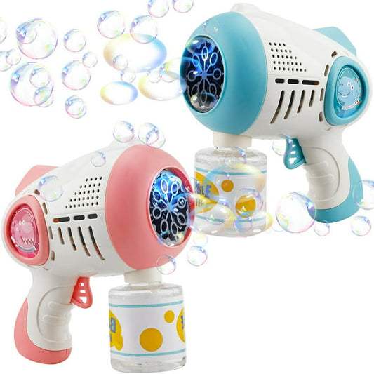2 Pack Bubble Guns Bubble Machine for Toddlers 1-3, Bubble Blaster Party Favors, Summer Toy, Outdoors Activity, Easter, Birthday Gift