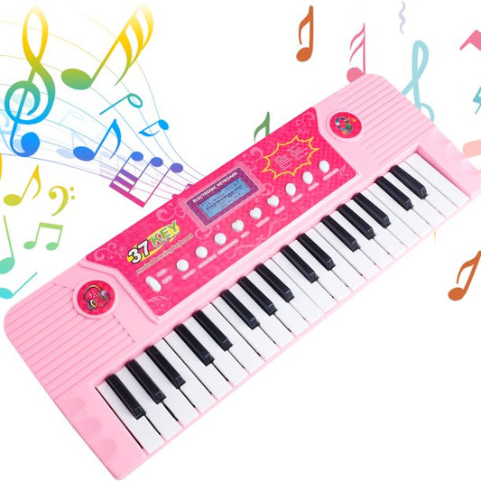 Kid Keyboard Piano Toys for Girls 3-6-12 Years 37 Keys Keyboard Piano Kids Multifunction Music Educational Instrument
