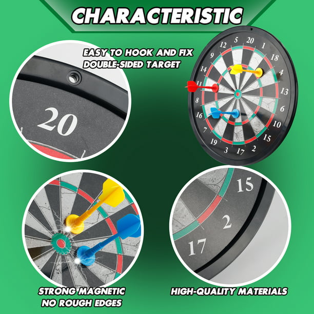 NETNEW Magnetic Dart Board Magnetic Darts Toys for Boys 6-12 Years Excellent Indoor Game and Party Games Great Gifts Kids