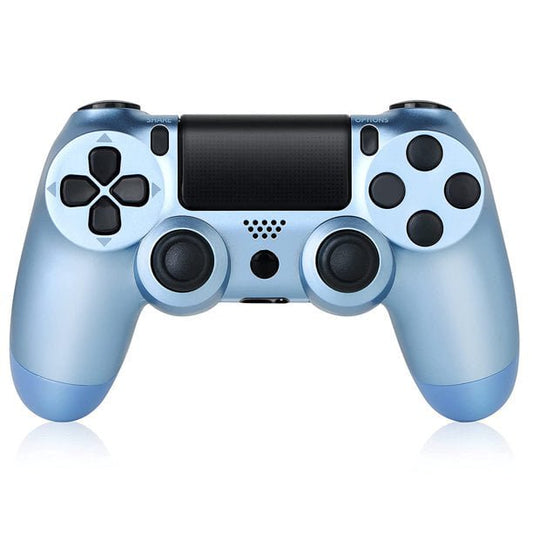 Wireless Game Controller Compatible with PS4/ Slim/Pro with Upgraded Joystick - Golden Blue