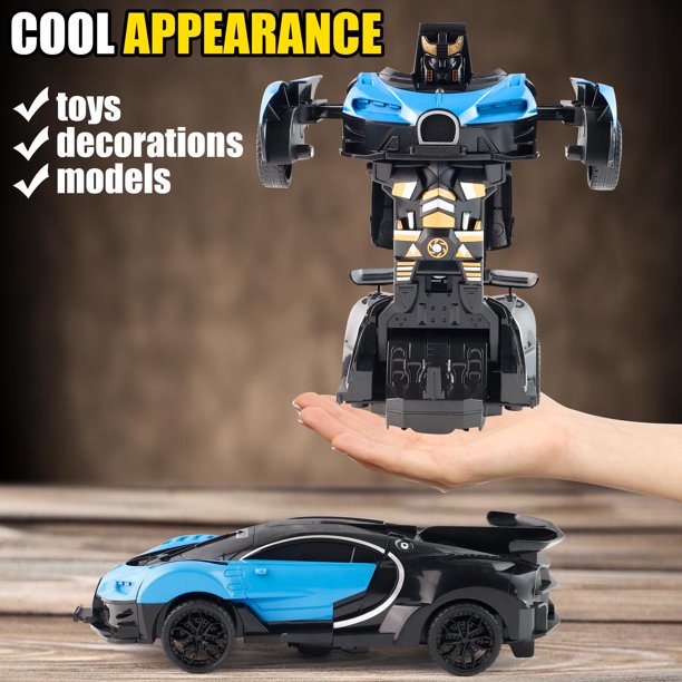 NETNEW Transform Car 1:18 Bugatti Racing Car Toys for Boys 3-6 Years Impact Deformation Christmas Birthday Gifts