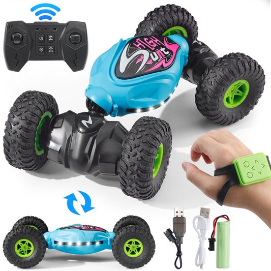 Gesture Sensing RC Stunt Car Toys for Boys 3-6-12 Years Best Birthday Gifts for Kids 2.4Ghz Hand Controlled Remote Control Twist Cars, 4WD Transform Off Road for Rotating