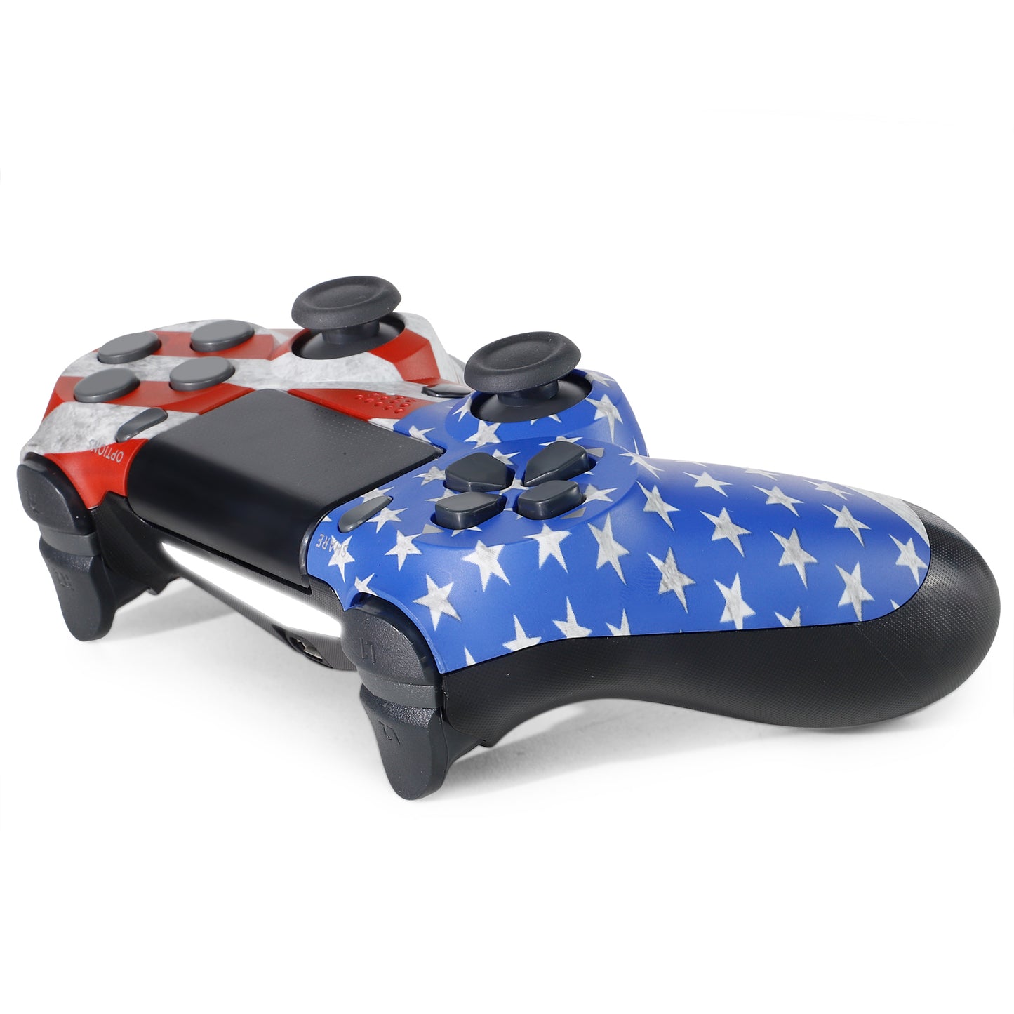 NETNEW Wireless Game Controller Compatible with PS4/Slim/Pro with Upgraded Joystick - USA Flag