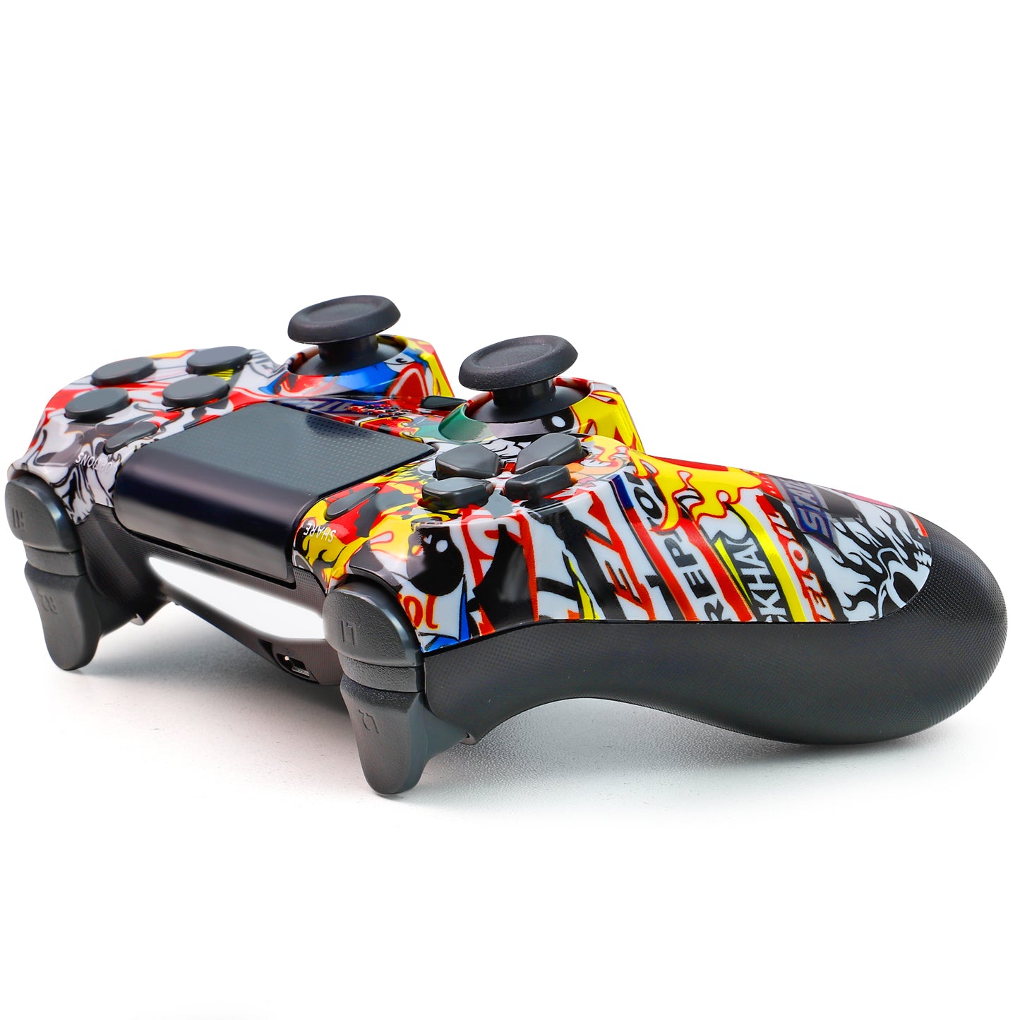 NETNEW Wireless Game Controller Compatible with PS4/Slim/Pro with Upgraded Joystick - Street Fire