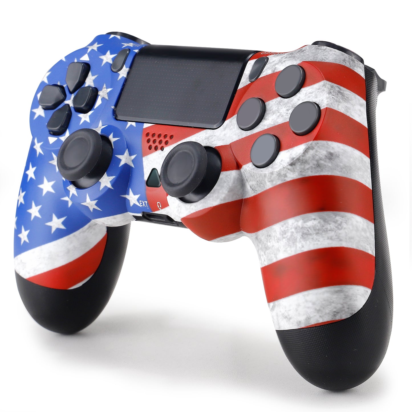 NETNEW Wireless Game Controller Compatible with PS4/Slim/Pro with Upgraded Joystick - USA Flag