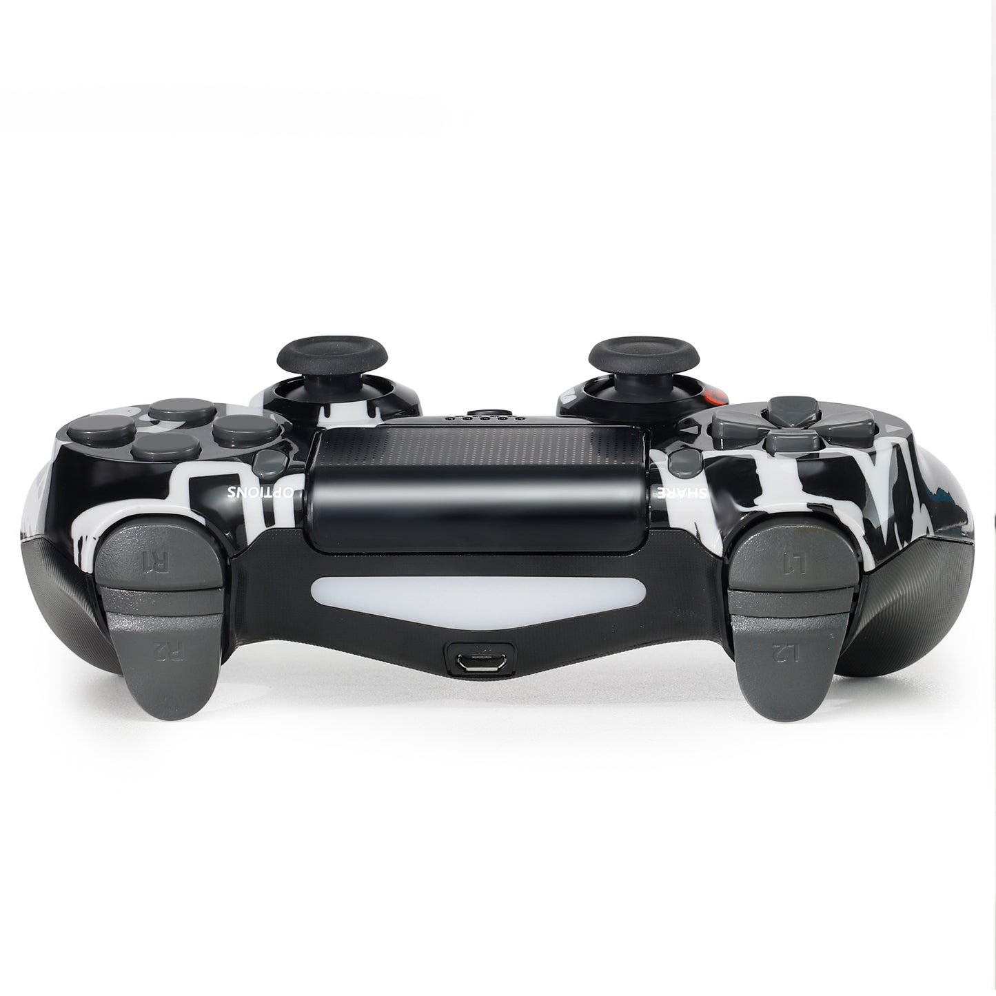 NETNEW Wireless Game Controller Compatible with PS4/Slim/Pro with Upgraded Joystick - Red Eyes