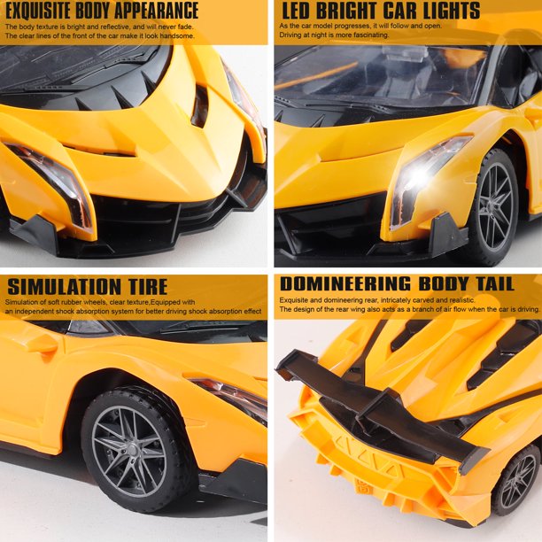 NETNEW RC Cars Toys for Boys 3-6 Years Lamborghini Remote Control Car with Lights Xmas Birthday Gifts for Kids Toys