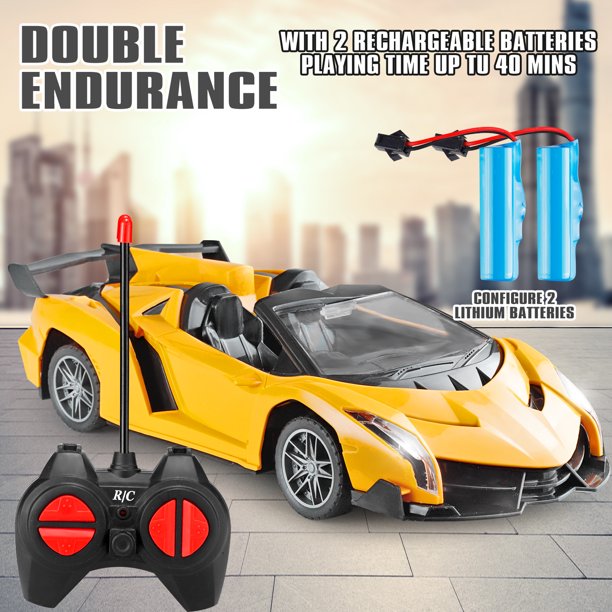 NETNEW RC Cars Toys for Boys 3-6 Years Lamborghini Remote Control Car with Lights Xmas Birthday Gifts for Kids Toys