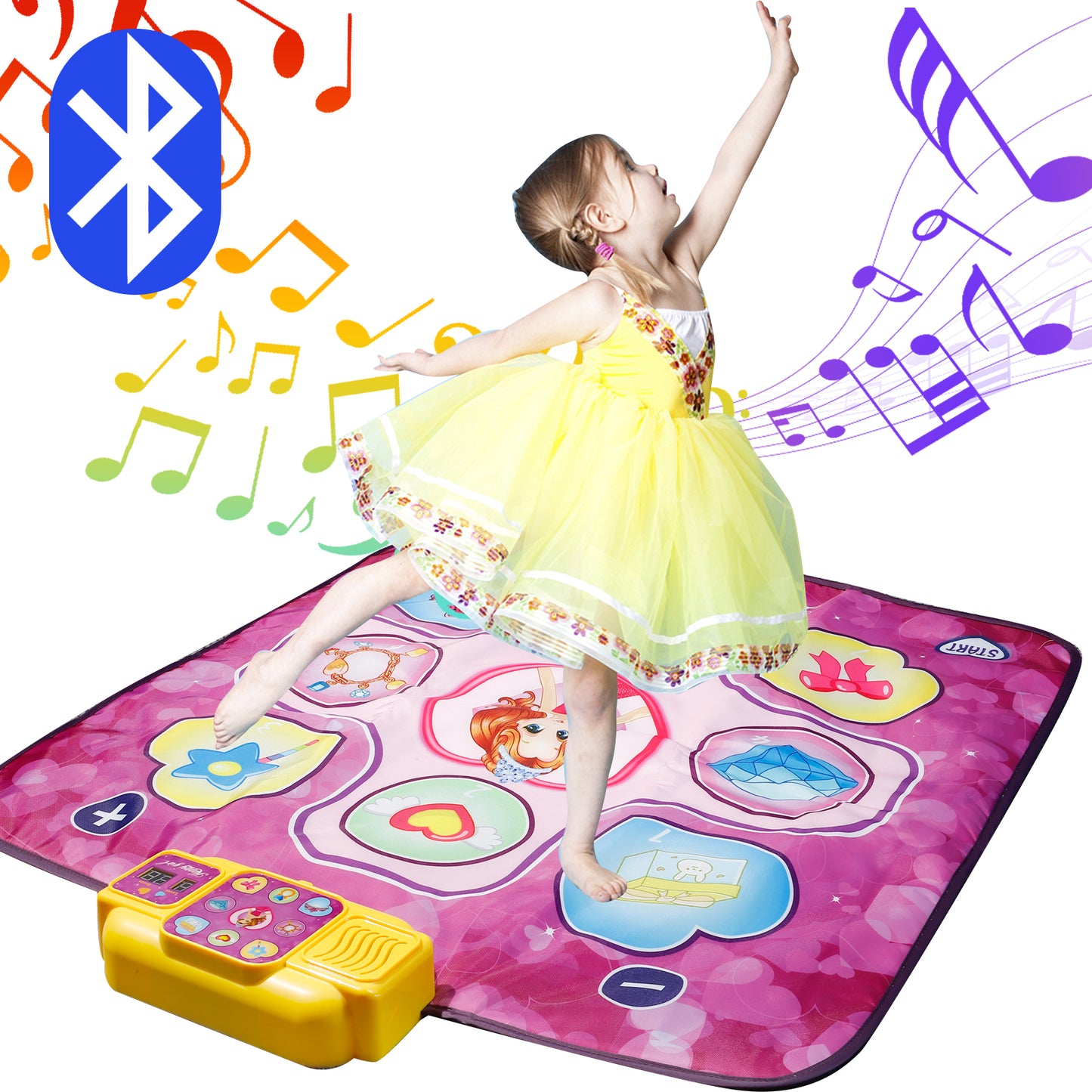 Bluetooth Dance Mat Toys for Girls 3-6-12 Years Kids Dance Pad Dancing Game with your Favorite Music Great Christmas Birthday Gifts