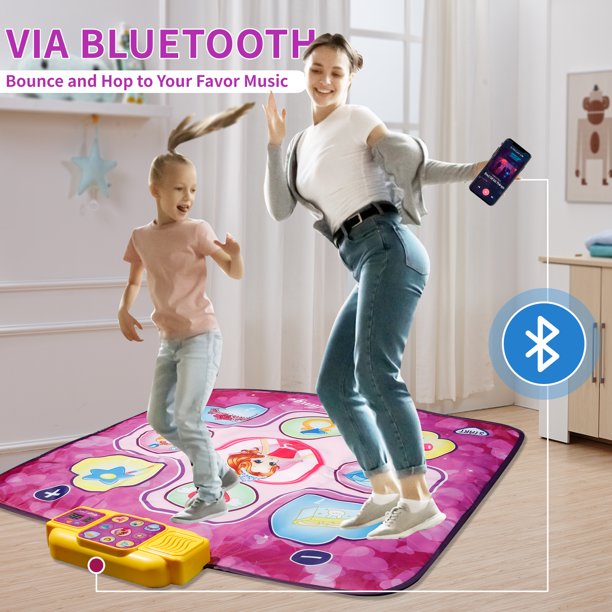 Bluetooth Dance Mat Toys for Girls 3-6-12 Years Kids Dance Pad Dancing Game with your Favorite Music Great Christmas Birthday Gifts